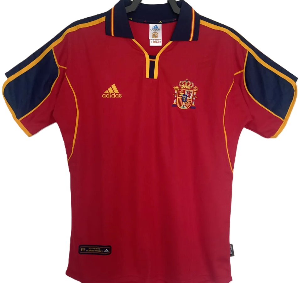 Camisa I Seleção da Espanha 2000 Adidas retro