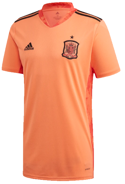 Camisa oficial Adidas seleção da Espanha 2020 2021 I Goleiro