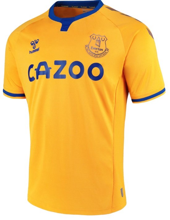 Camisa oficial Hummel Everton 2020 2021 II jogador