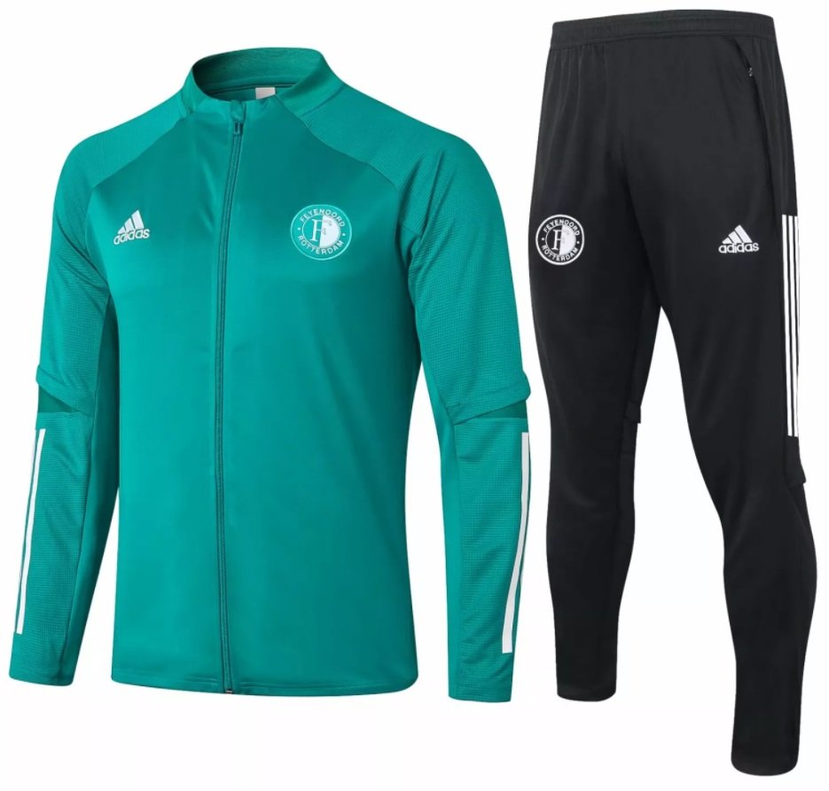 Kit treinamento oficial Adidas Feyenoord 2020 2021 Verde