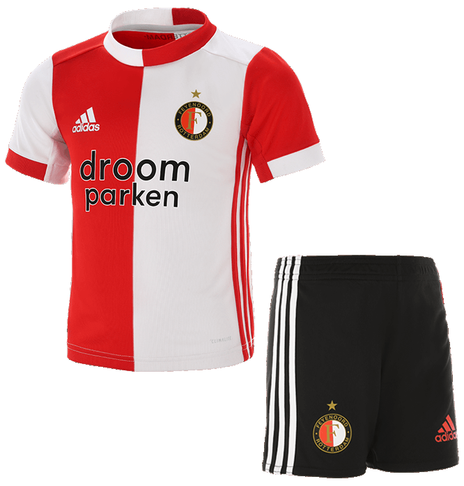 Kit infantil oficial Adidas Feyenoord 2019 2020 I jogador