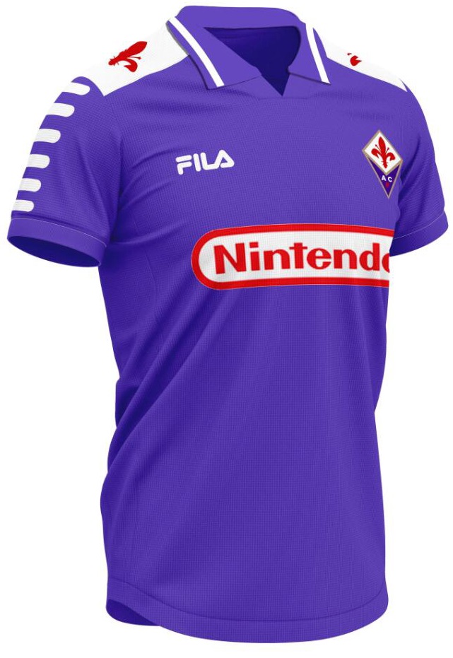 Camisa retro Fila Fiorentina 1998 1999 I jogador