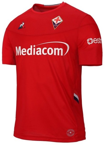 Camisa oficial Le Coq Sportif Fiorentina 2019 2020 II jogador vermelho