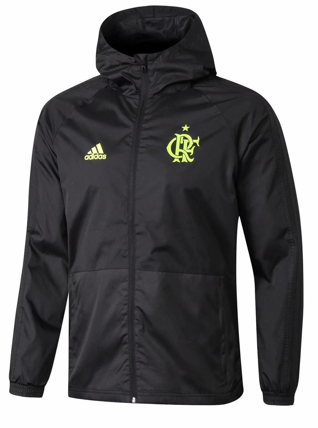 Jaqueta corta vento oficial Adidas Flamengo 2019 preta