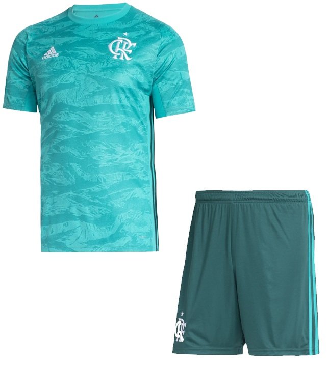 Kit infantil oficial Adidas Flamengo 2019 I goleiro