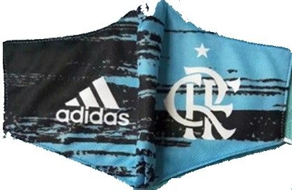 Mascara oficial Adidas Flamengo 2020 Azul