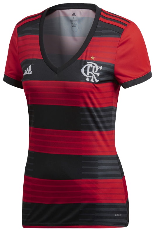 Camisa feminina oficial Adidas Flamengo 2018 I