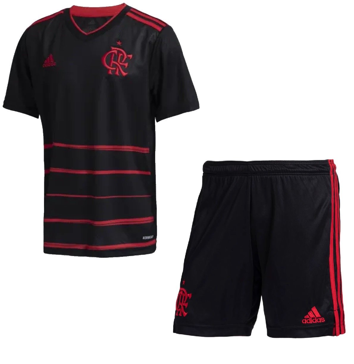 Kit infantil oficial Adidas Flamengo 2020 III jogador