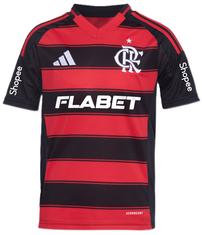 Camisa I Flamengo 2025 Adidas oficial com patrocinio