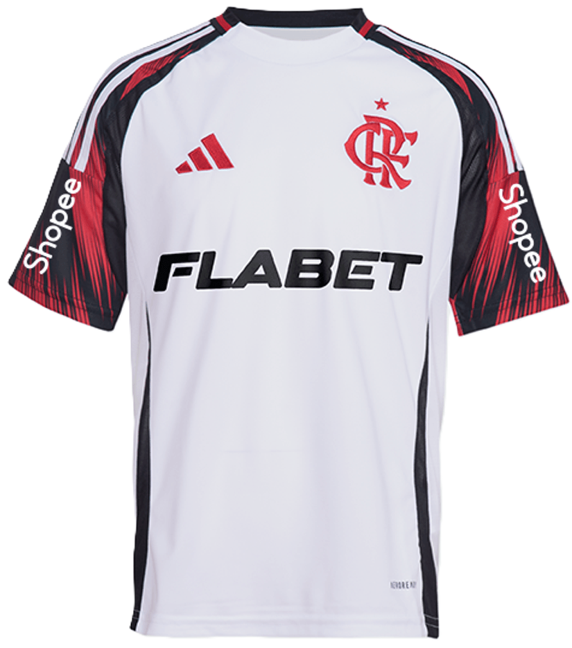 Camisa II Flamengo 2025 Adidas oficial com patrocinio