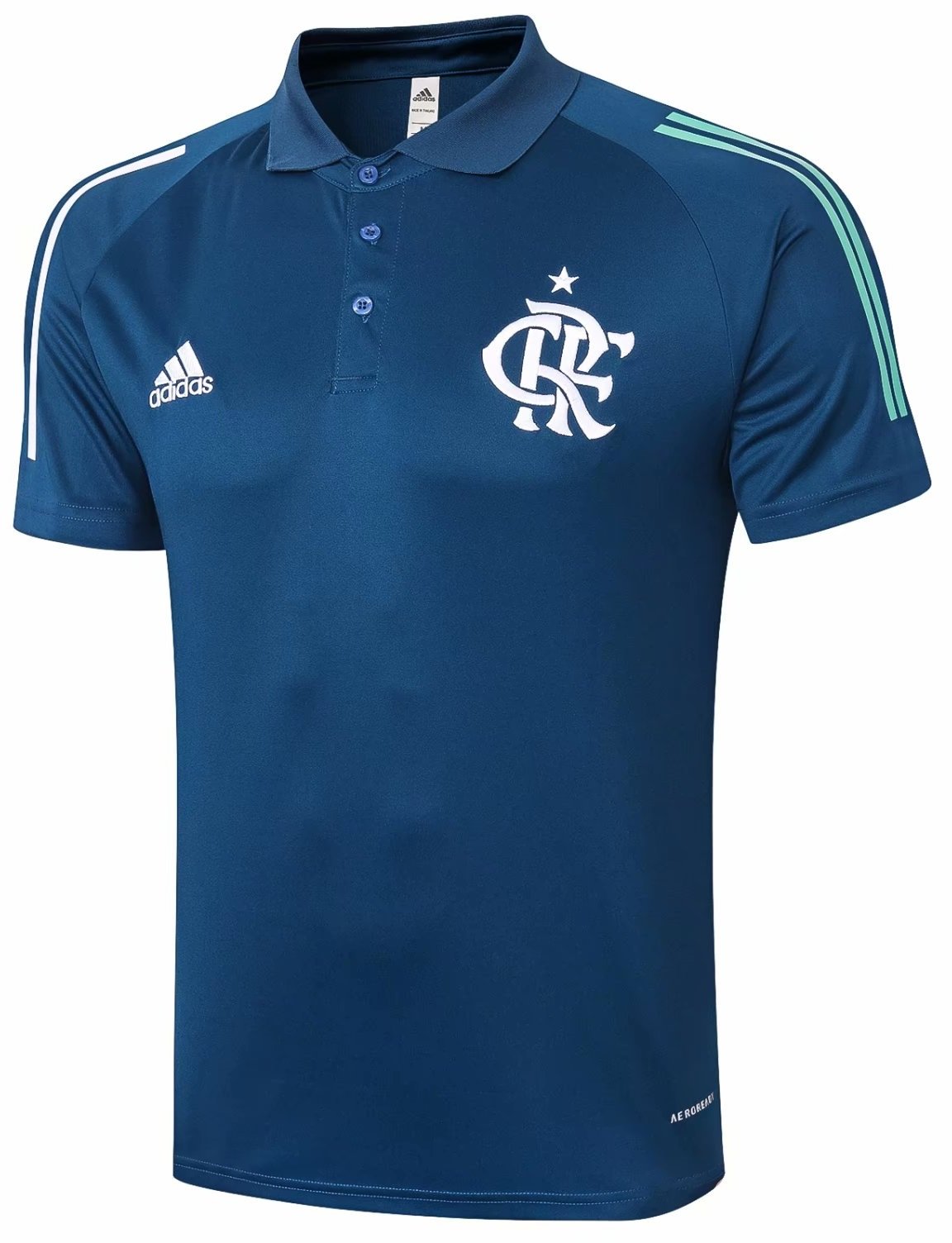 Camisa Polo oficial Adidas Flamengo 2020 Azul