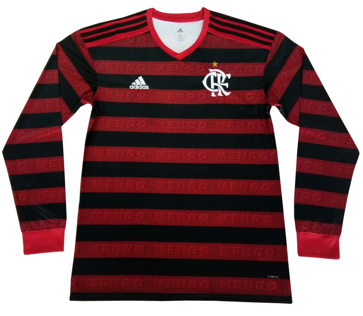 Camisa oficial Adidas Flamengo 2019 I jogador manga comprida