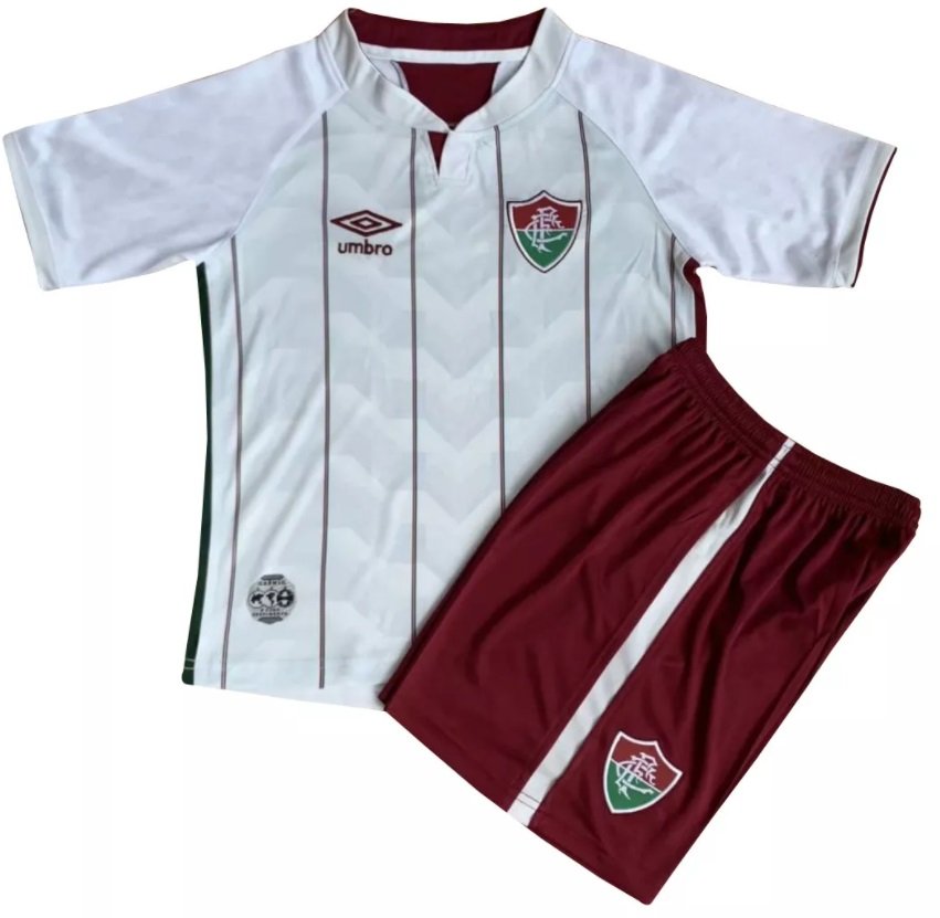 Kit infantil oficial umbro Fluminense 2020 II jogador