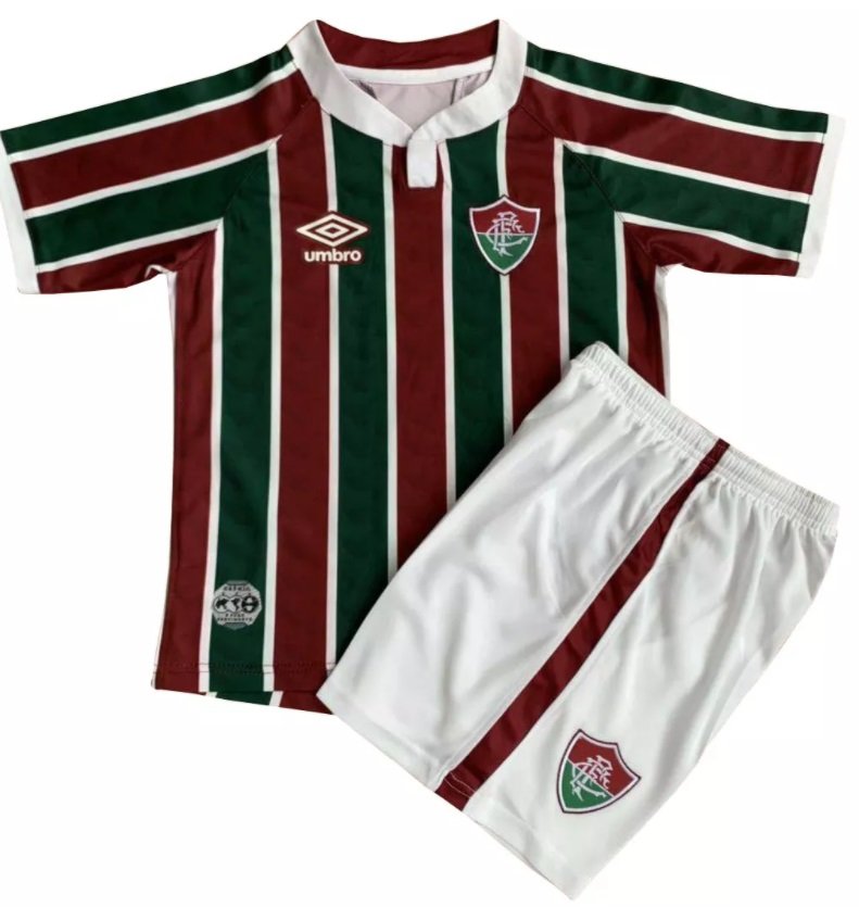 Kit infantil oficial umbro Fluminense 2020 I jogador