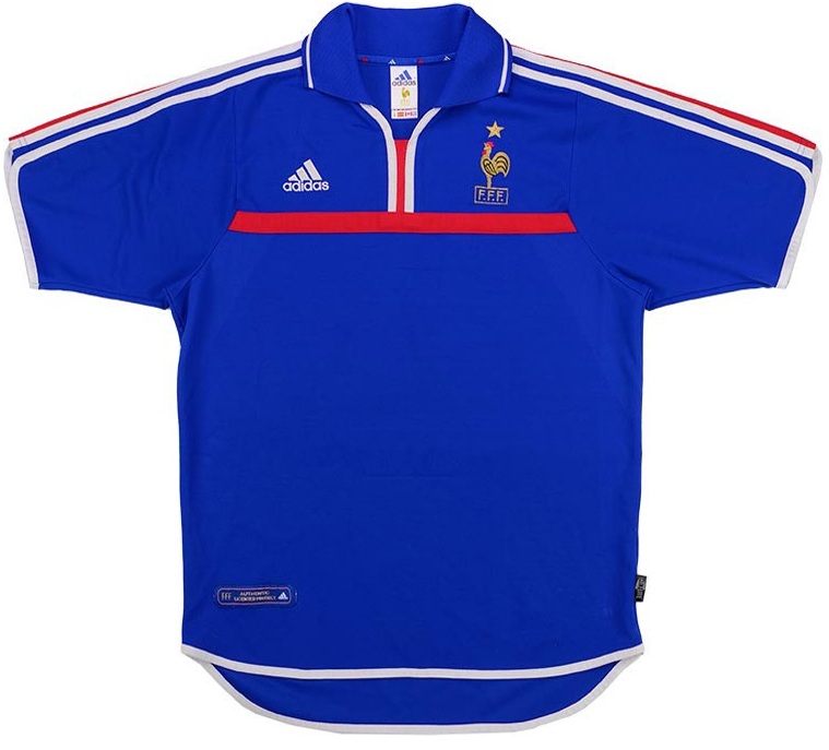 Camisa I Seleção da França 2000 Adidas retro 