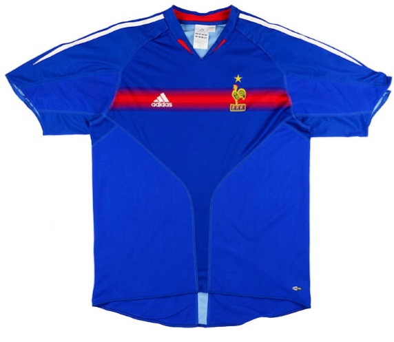 Camisa I Seleção da França 2004 Adidas retro 