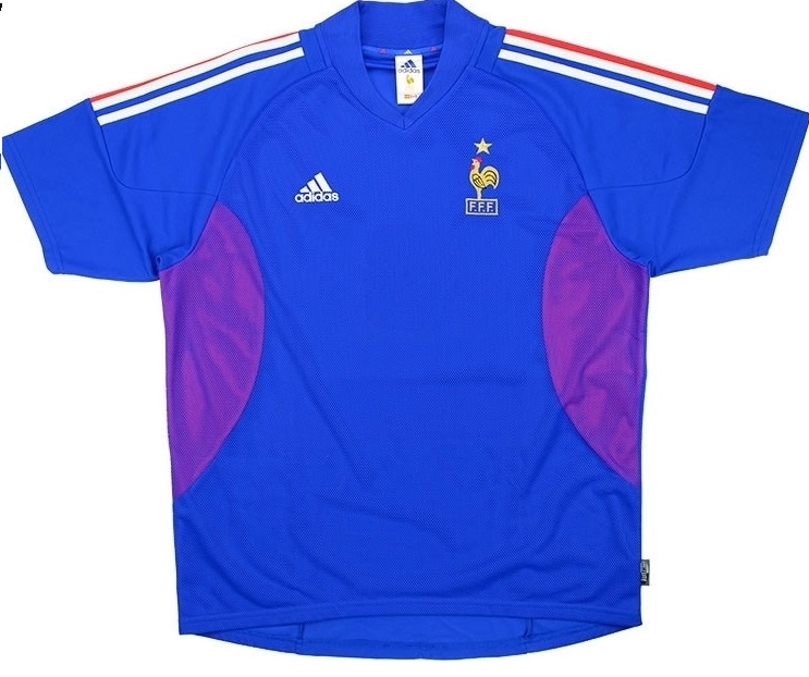 Camisa I Seleção da França 2002 Adidas Retro 
