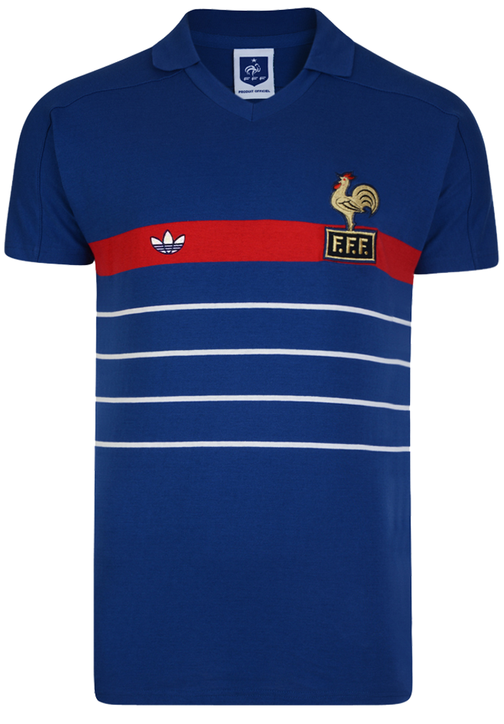 Camisa I Seleção da França 1986 Adidas retro 