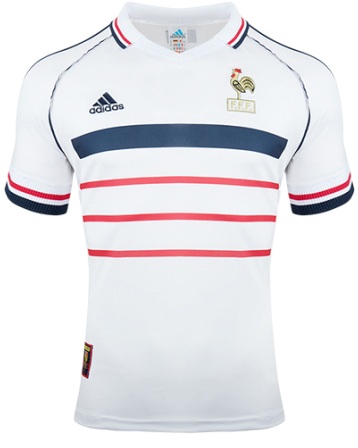 Camisa II Seleção da França 1998 Adidas retro 