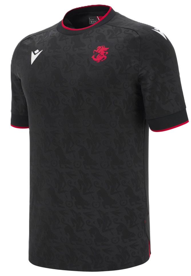 Camisa II Seleção da Georgia 2025 2026 Macron oficial 