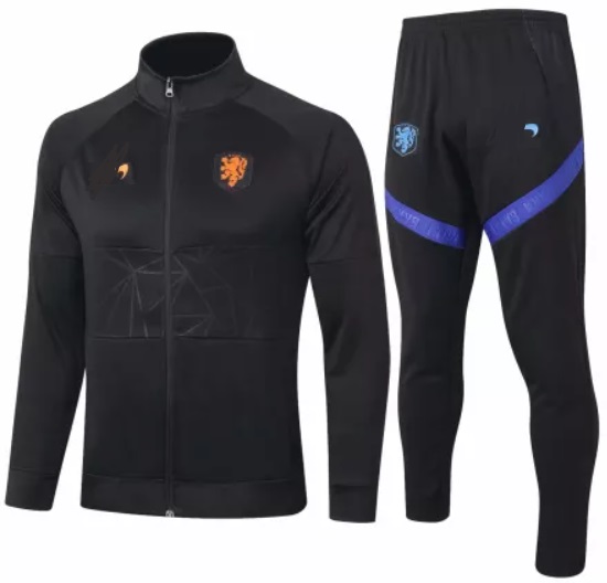 Kit treinamento Seleção da Holanda 2020 2021 preto