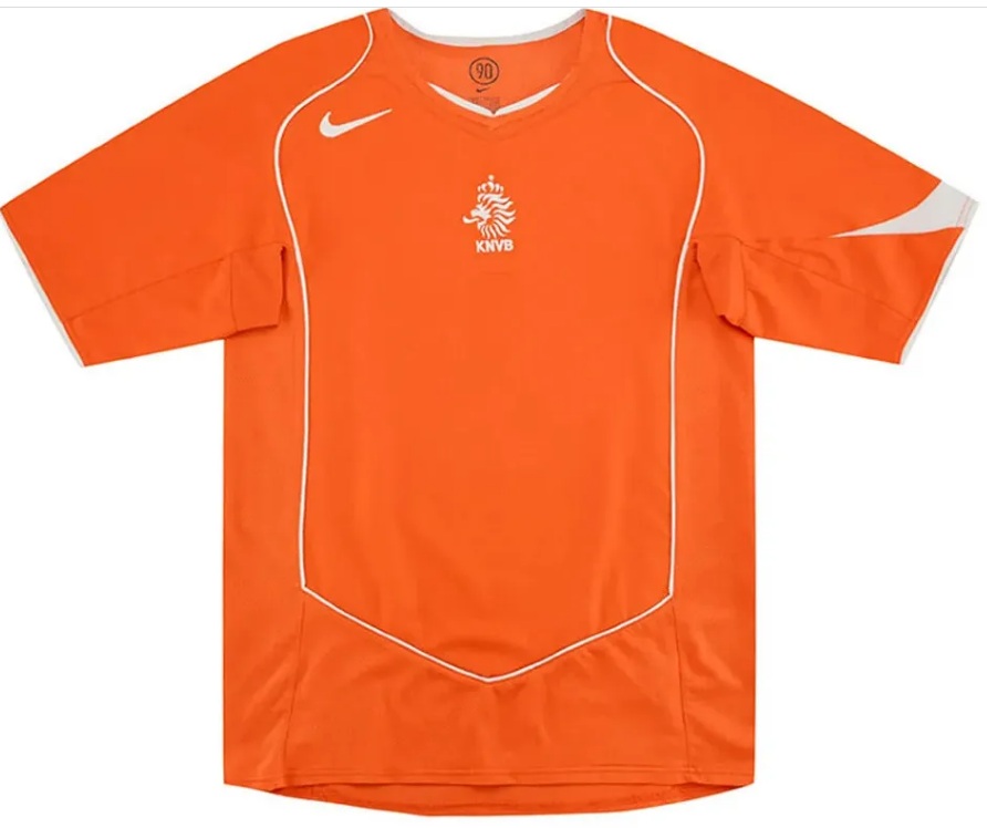 Camisa I Seleção da Holanda 2004 Home retro