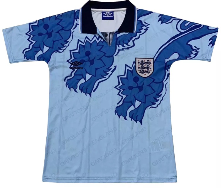 Camisa retro Umbro seleção da Inglaterra 1992 III jogador