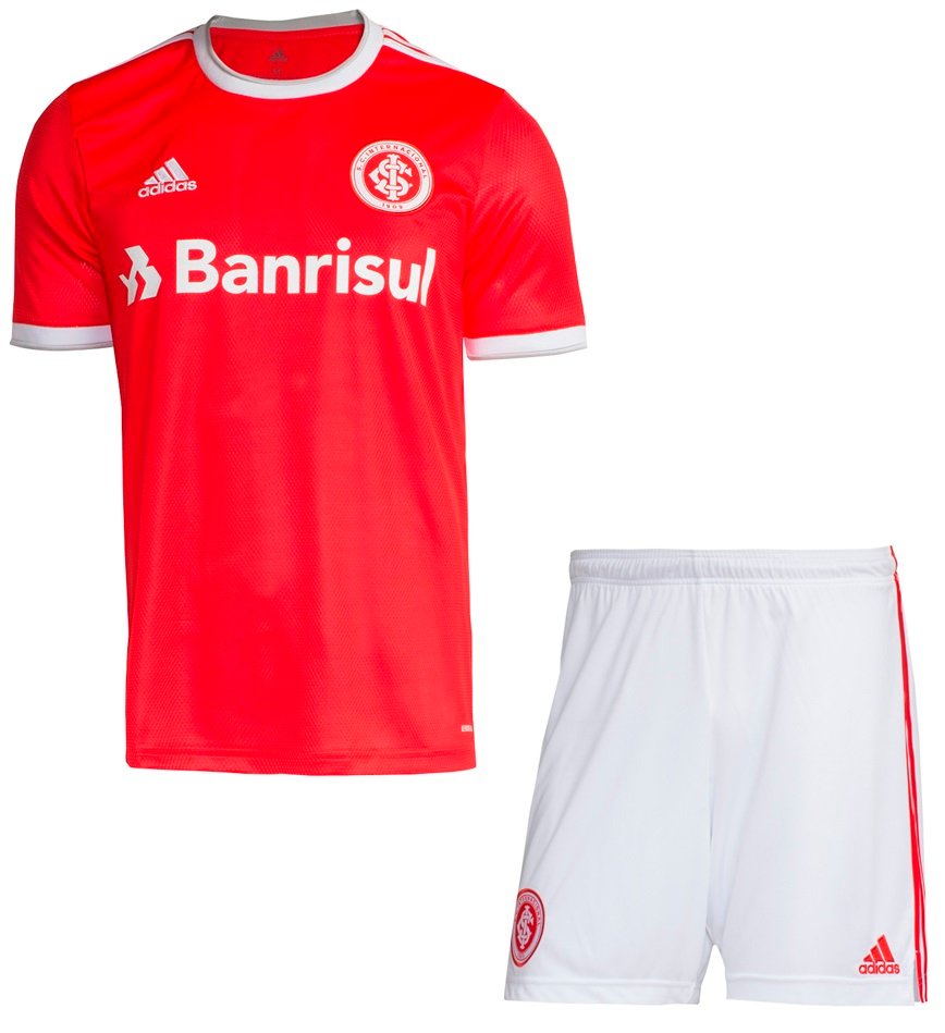 Kit infantil oficial Adidas Internacional 2020 I jogador