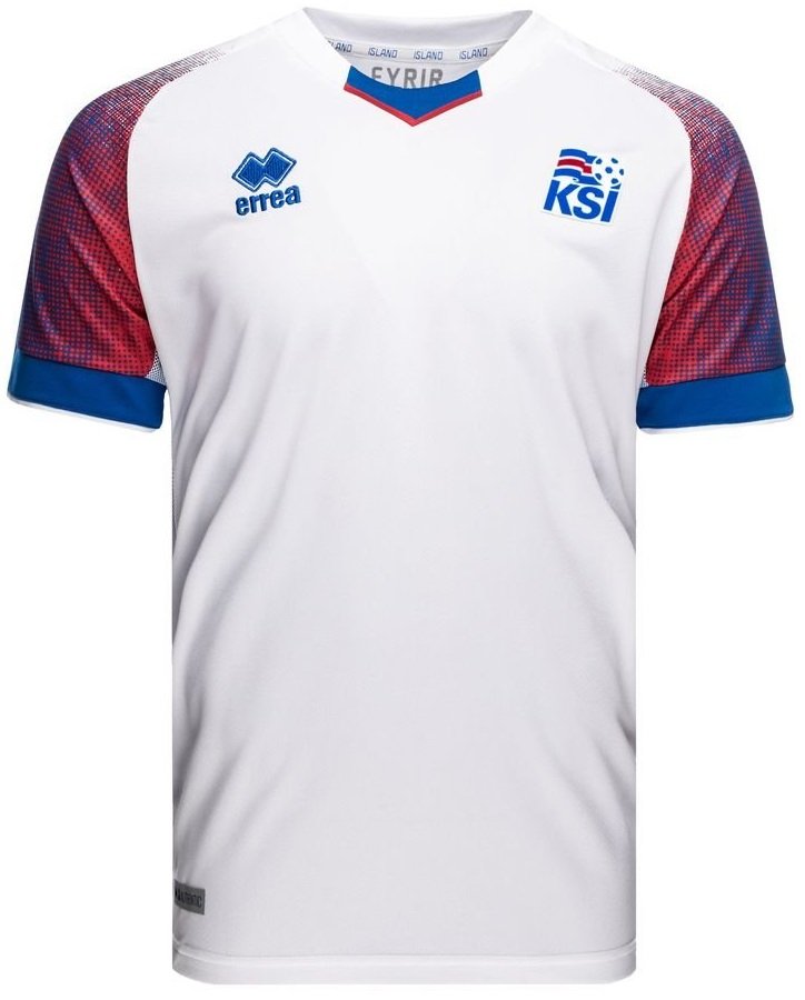 Camisa oficial Errea Seleção da Islandia 2018 II jogador