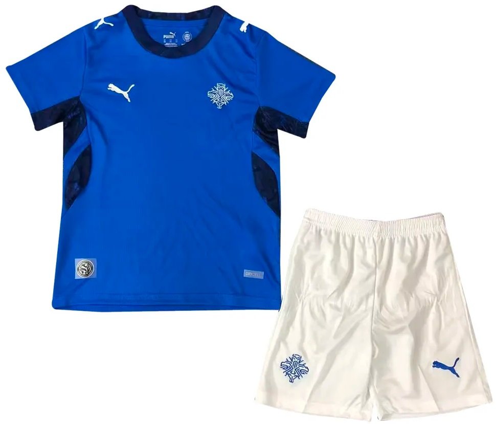 Kit infantil I seleção da Islandia 2026 Puma oficial 