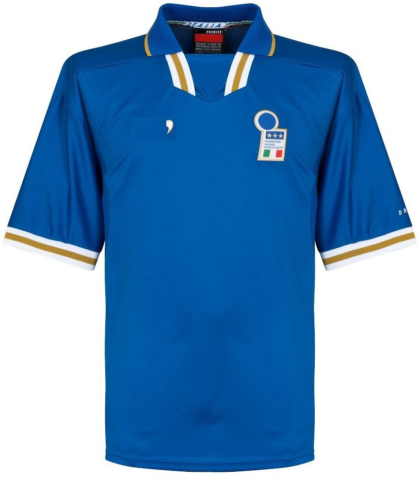 Camisa retro seleção da Italia 1996 1998 I jogador
