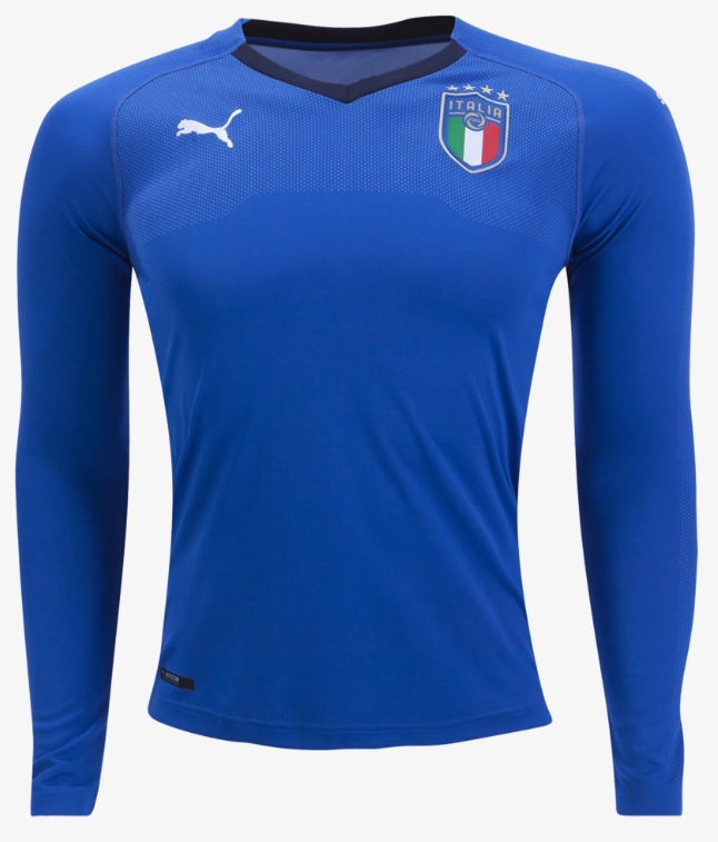 Camisa oficial Puma seleção da Itália 2018 I jogador manga comprida