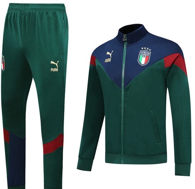 Kit treinamento oficial Puma seleção da Itália 2019 2020 Verde