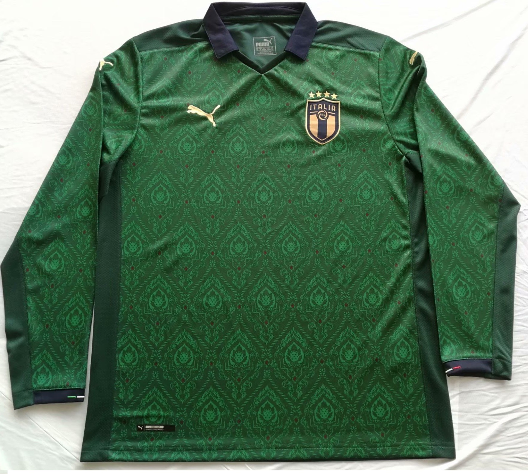 Camisa oficial Puma seleção da Itália 2019 2020 III jogador manga comprida