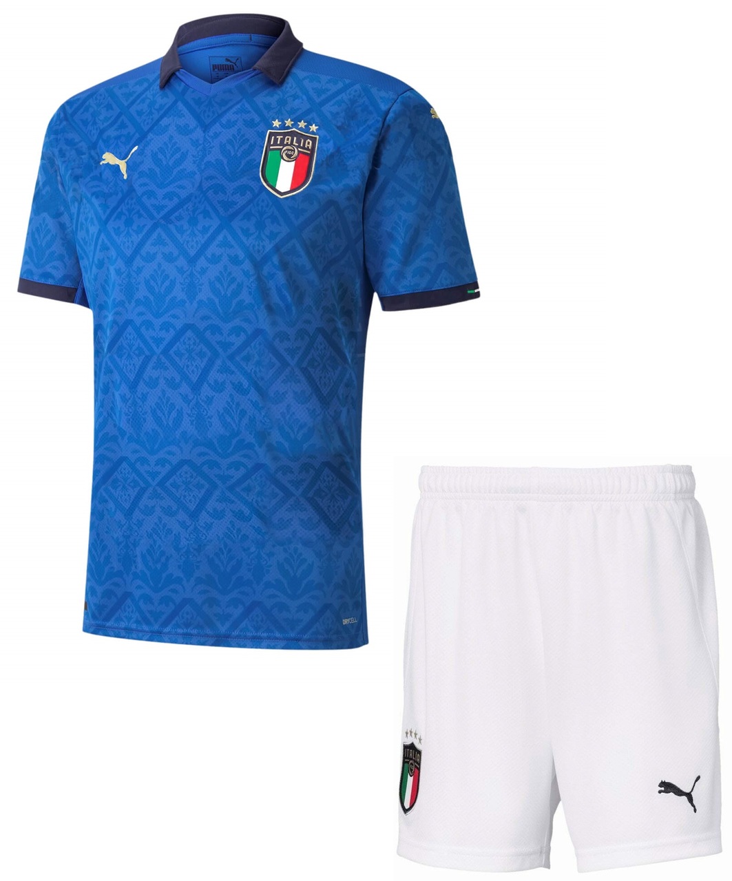 Kit infantil oficial Puma seleção da Italia 2019 2020 I jogador