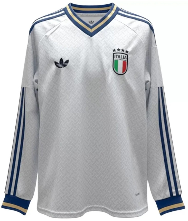 Camisa II Seleção da Italia 2026 Adidas oficial manga comprida 
