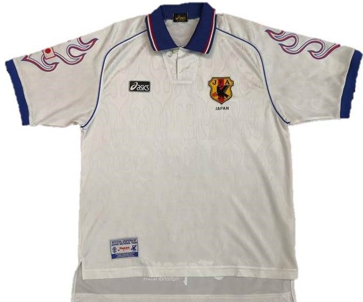Camisa Retro Asics seleção do Japão 1998 II jogador