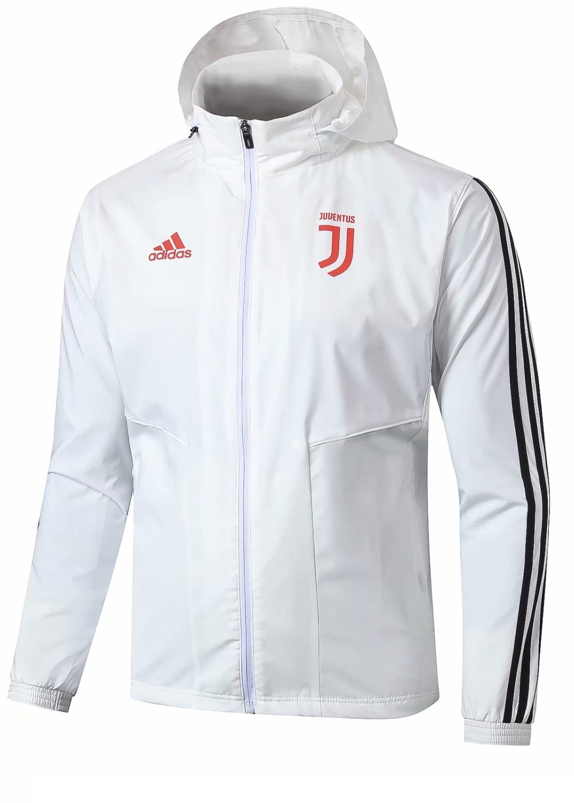 Jaqueta com capuz oficial Adidas Juventus 2019 2020 branca