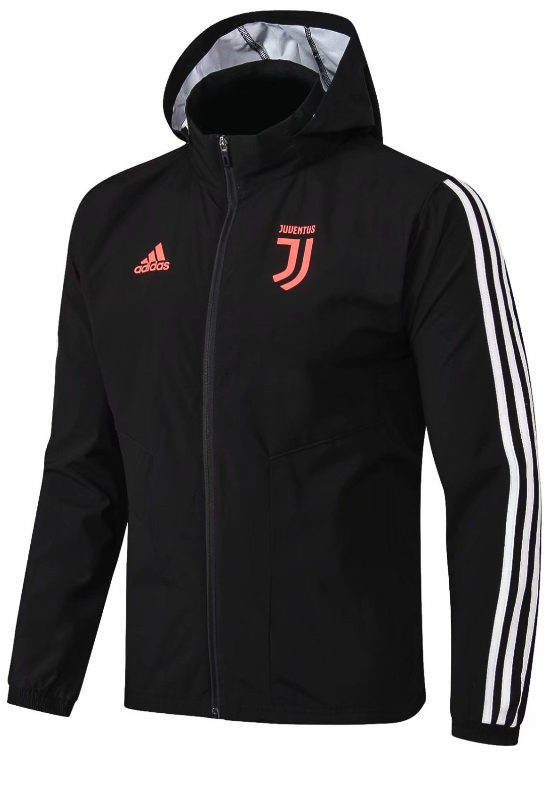 Jaqueta com capuz oficial Adidas Juventus 2019 2020 preta