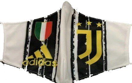 Mascara oficial Adidas Juventus 2020 2021 Branca