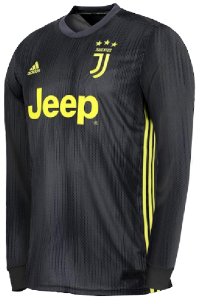 Camisa oficial Adidas Juventus 2018 2019 III jogador manga comprida