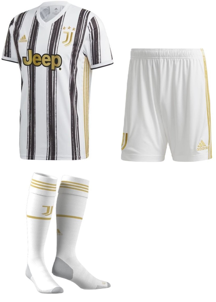 Kit adulto oficial Adidas Juventus 2020 2021 I  jogador