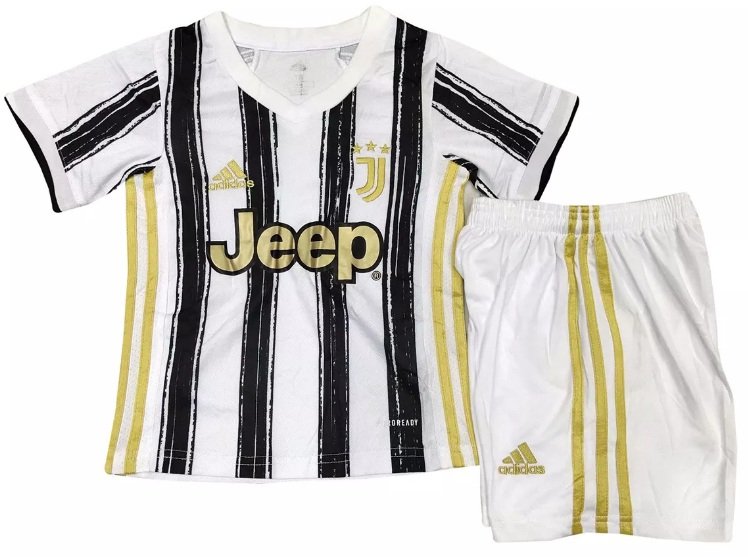Kit infantil oficial Adidas Juventus 2020 2021 I jogador