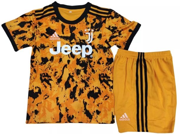 Kit infantil oficial Adidas Juventus 2020 2021 III jogador