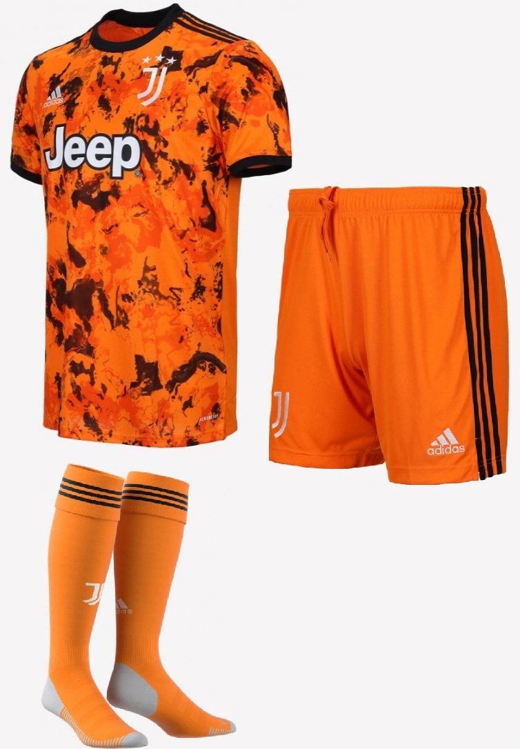 Kit adulto oficial Adidas Juventus 2020 2021 III  jogador