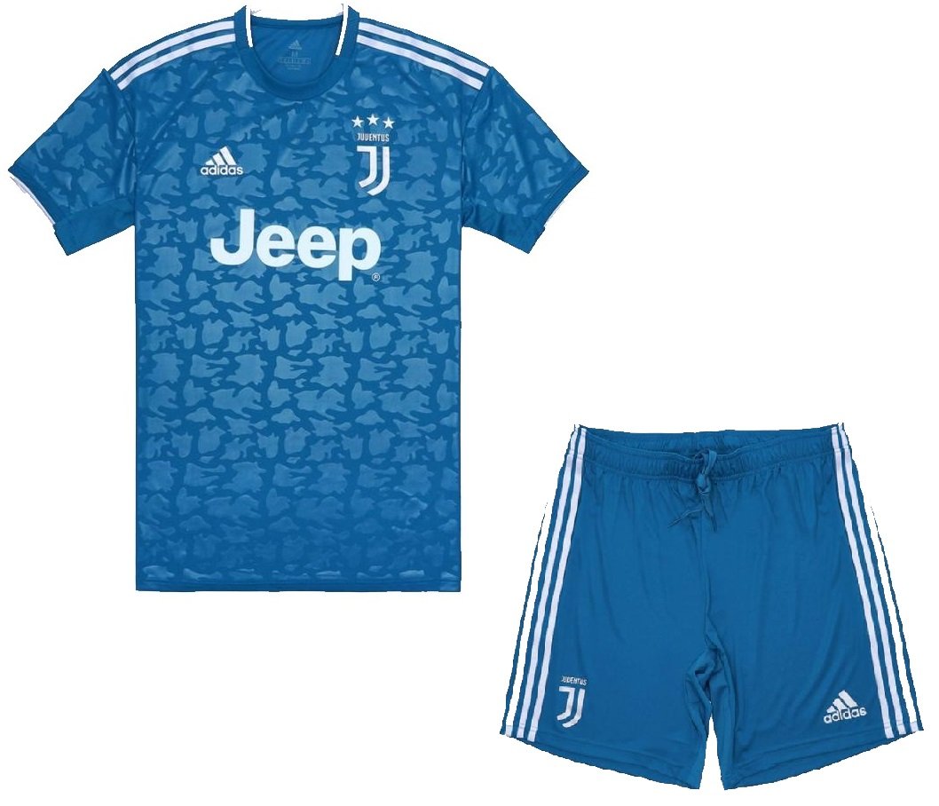 Kit infantil oficial Adidas Juventus 2019 2020 III jogador