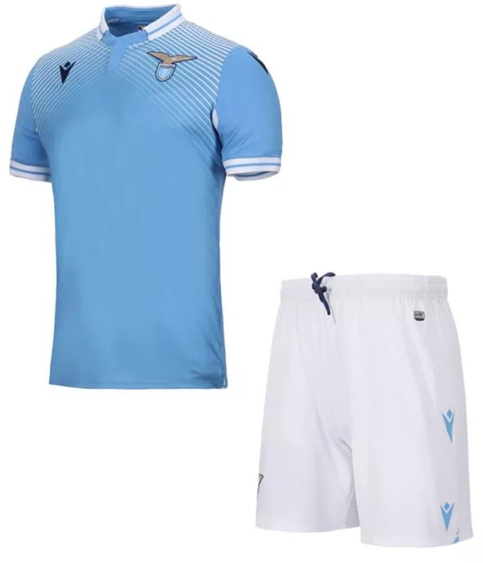 Kit infantil oficial Macron Lazio 2020 2021 I jogador