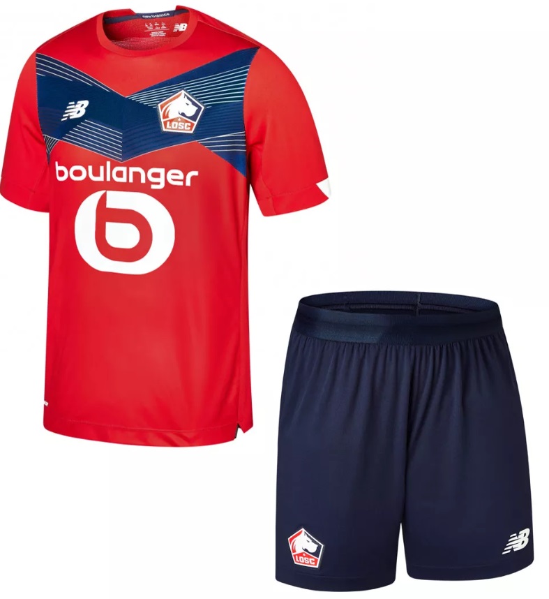 Kit infantil oficial New Balance Lille 2020 2021 I jogador