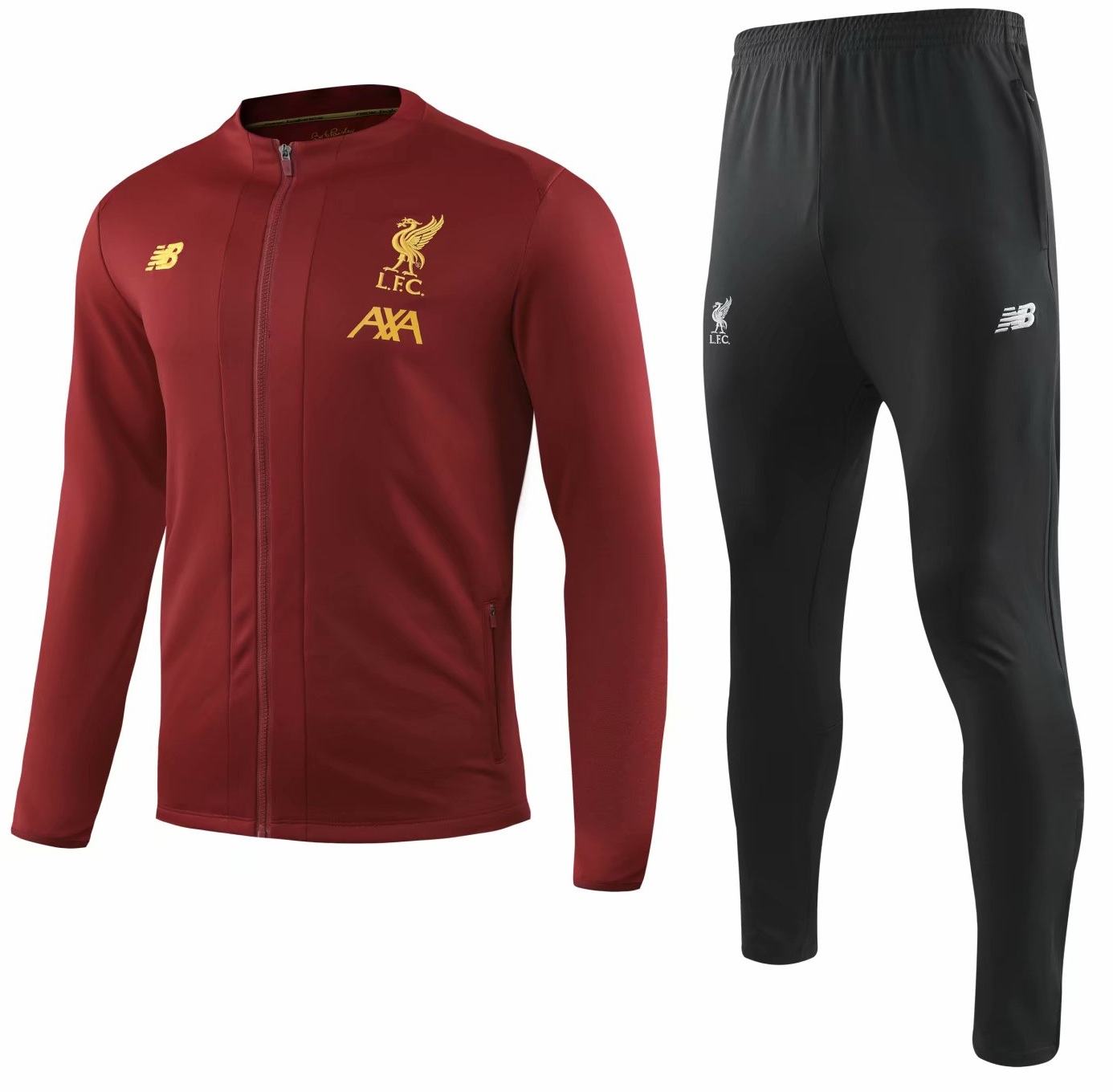 Kit treinamento oficial New Balance Liverpool 2019 2020 Vermelho e preto