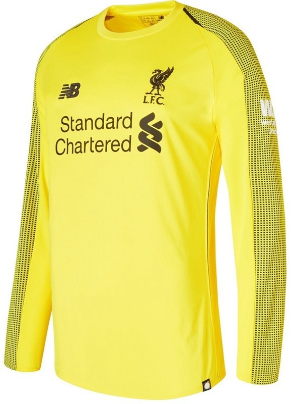 Camisa oficial New Balance Liverpool 2018 2019 III Goleiro manga comprida